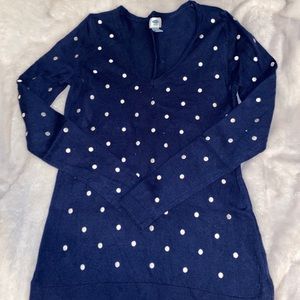 Old Navy Polka Dot V-Neck Sweater